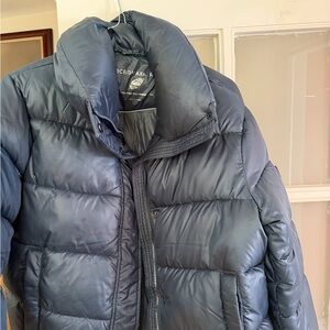 BCBGMaxAzria Women's Blue Puffer Jacket